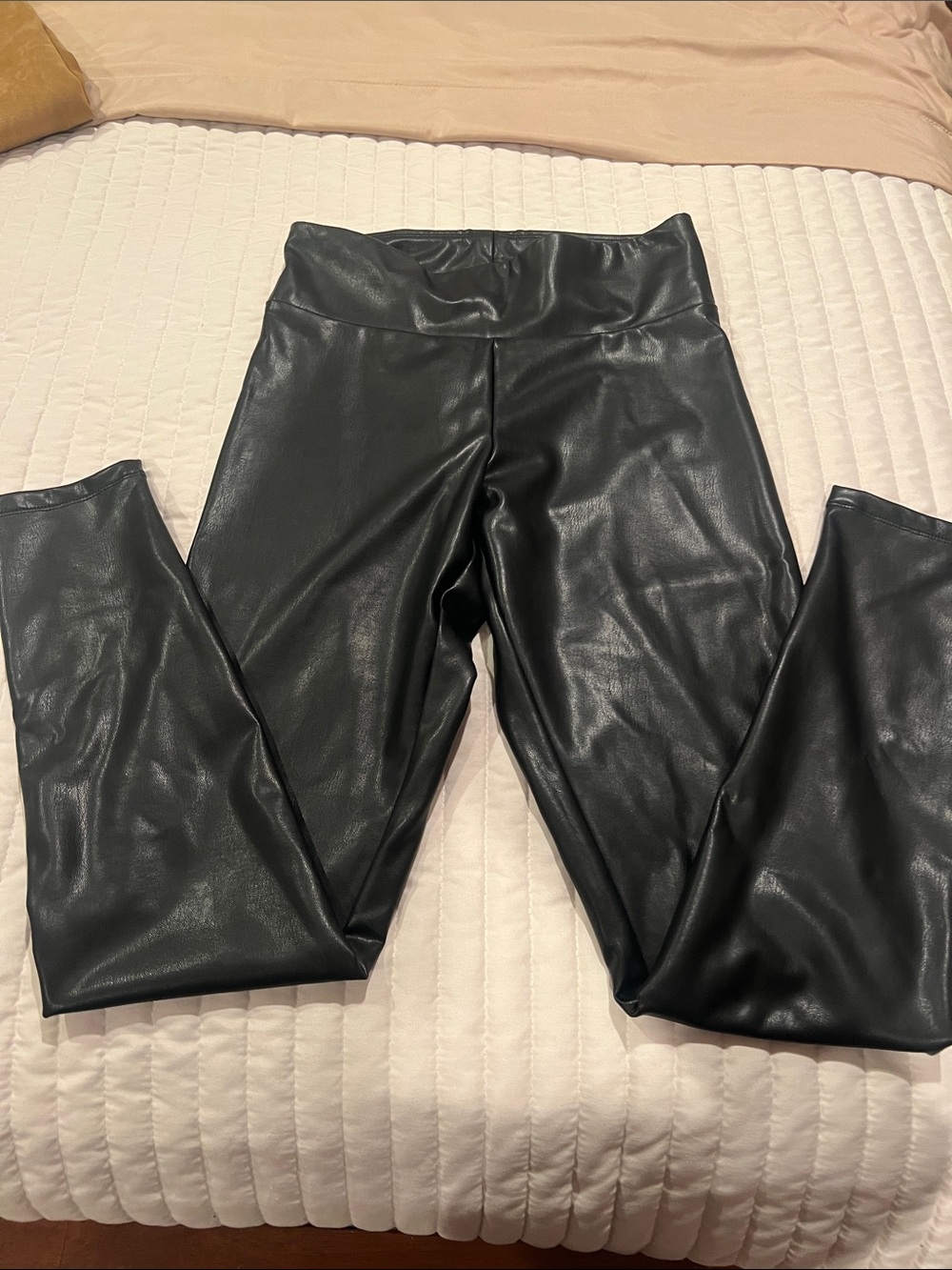 Express Faux Leather Leggings in Black